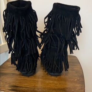 Fringe Nordstrom Minnetonka boots